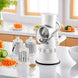 Rotary Cheese Grater with 3 Stainless Steel Drums and Suction Base
