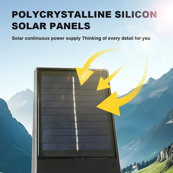 Solar Garden Spotlight with Color-Changing LEDs, Stake or Wall Mount