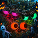 Halloween Flashing Peeping Eyes Lighting Set, 3 Animated Glow-in-the-Dark Lights