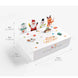 10 Pcs Christmas Gift Boxes with Pop-Up Santa & Friends, Kraft Treat Boxes