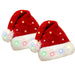 Light-Up Christmas Santa Hat with Colorful LED Lights, Adult Size