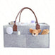 Felt Diaper Caddy Organizer with Dividers and Carry Handles