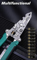 Multifunction Wire Stripper Pliers with Built-In Voltage Tester
