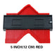 Contour Gauge Profile Duplicator Tool, 5 Inch, with Ruler Scale