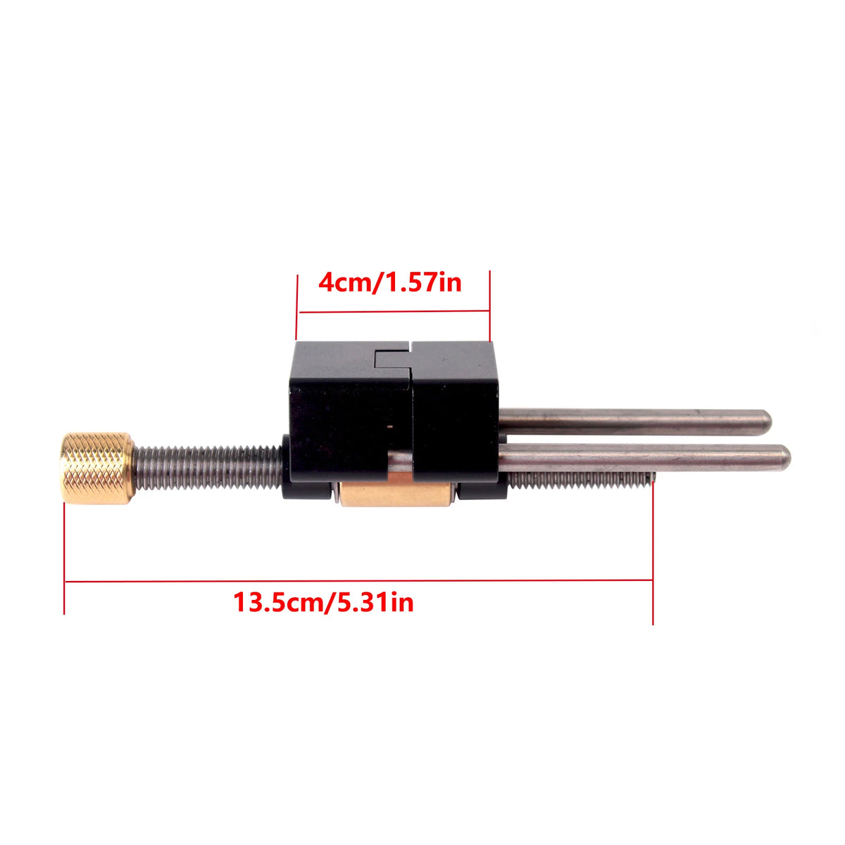Honing Guide Sharpening Jig for Chisel and Plane Blades, Aluminum with Brass Roller