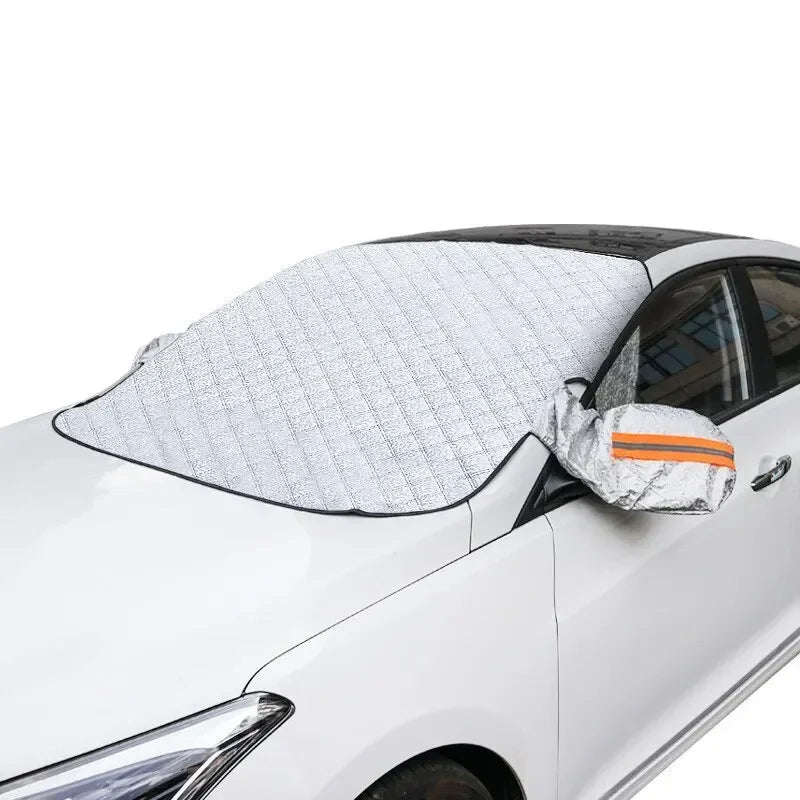 Magnetic Windshield Snow and Frost Cover with Mirror Covers, 145 x 106 cm