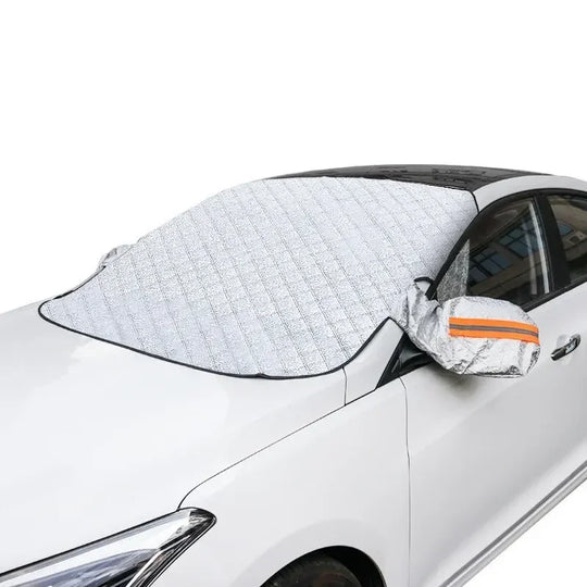 Magnetic Windshield Snow and Frost Cover with Mirror Covers, 145 x 106 cm
