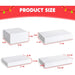12-Piece White Christmas Gift Boxes with Lids, Assorted Sizes for Shirts