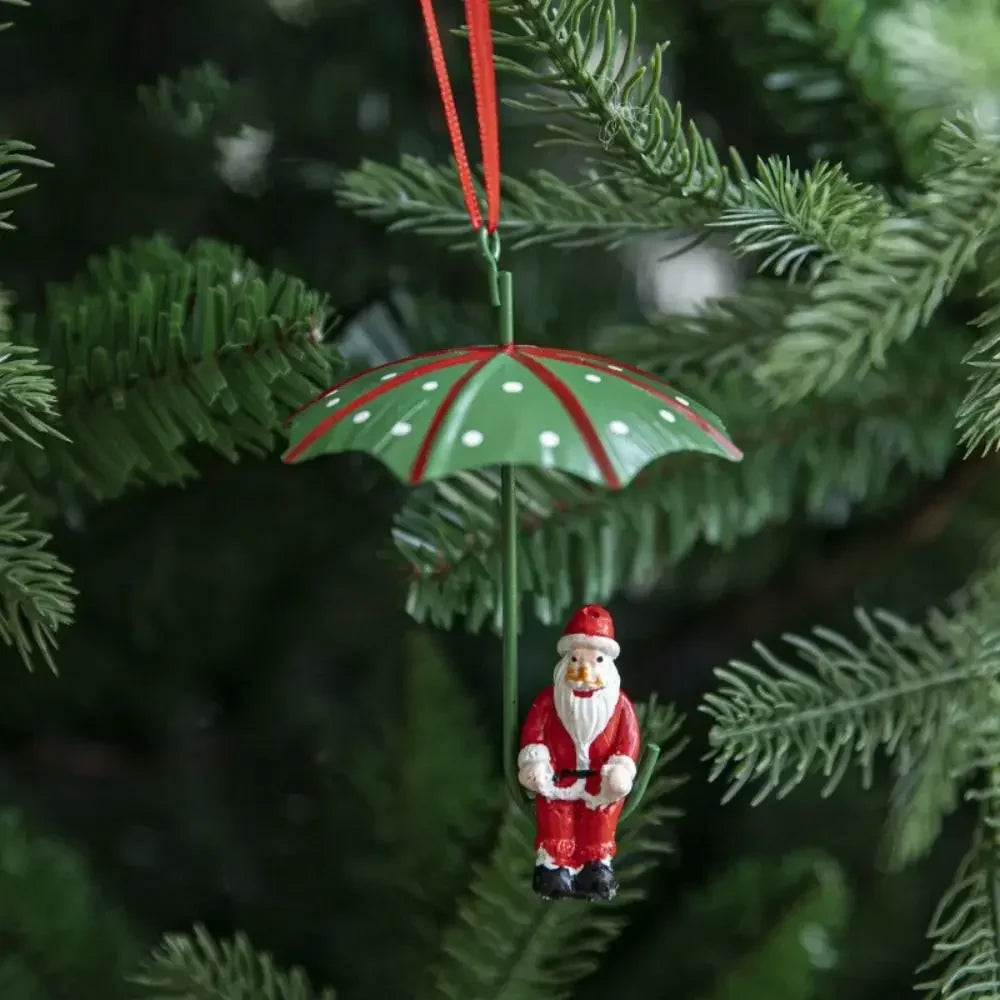 Christmas Hot Air Balloon Santa Ornament