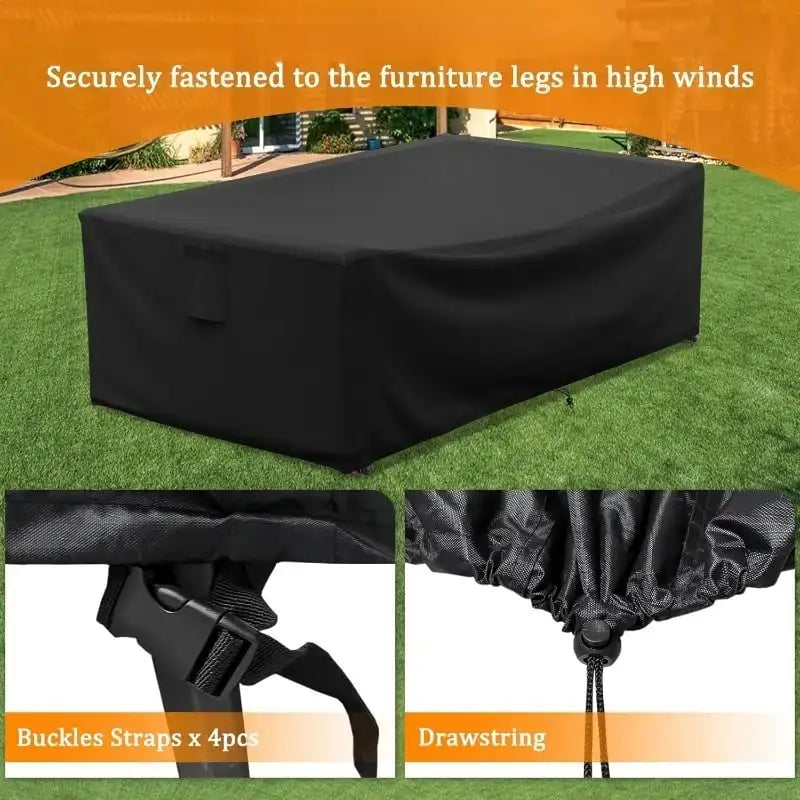 Waterproof Patio Furniture Cover for Garden Table and Chair Sets, 70.8 x 47.2 x 29 in