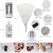 Christmas Firework Starburst Light, 200 LED Hanging Fairy Light with Remote, Battery Powered