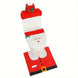 Santa Christmas Bathroom Set, 3 Pieces: Toilet Lid Cover, Contour Rug and Tank Cover with Tissue Holder