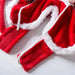 Santa Rider Christmas Dog Costume, Size S, Red Fleece Outfit with Santa Riding on the Back