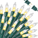 150-Count Clear Mini Christmas String Lights, Green Wire, Indoor/Outdoor