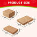 12-Piece Kraft Christmas Gift Boxes with Lids, Assorted Nesting Sizes