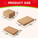 12-Piece Kraft Christmas Gift Boxes with Lids, Assorted Nesting Sizes