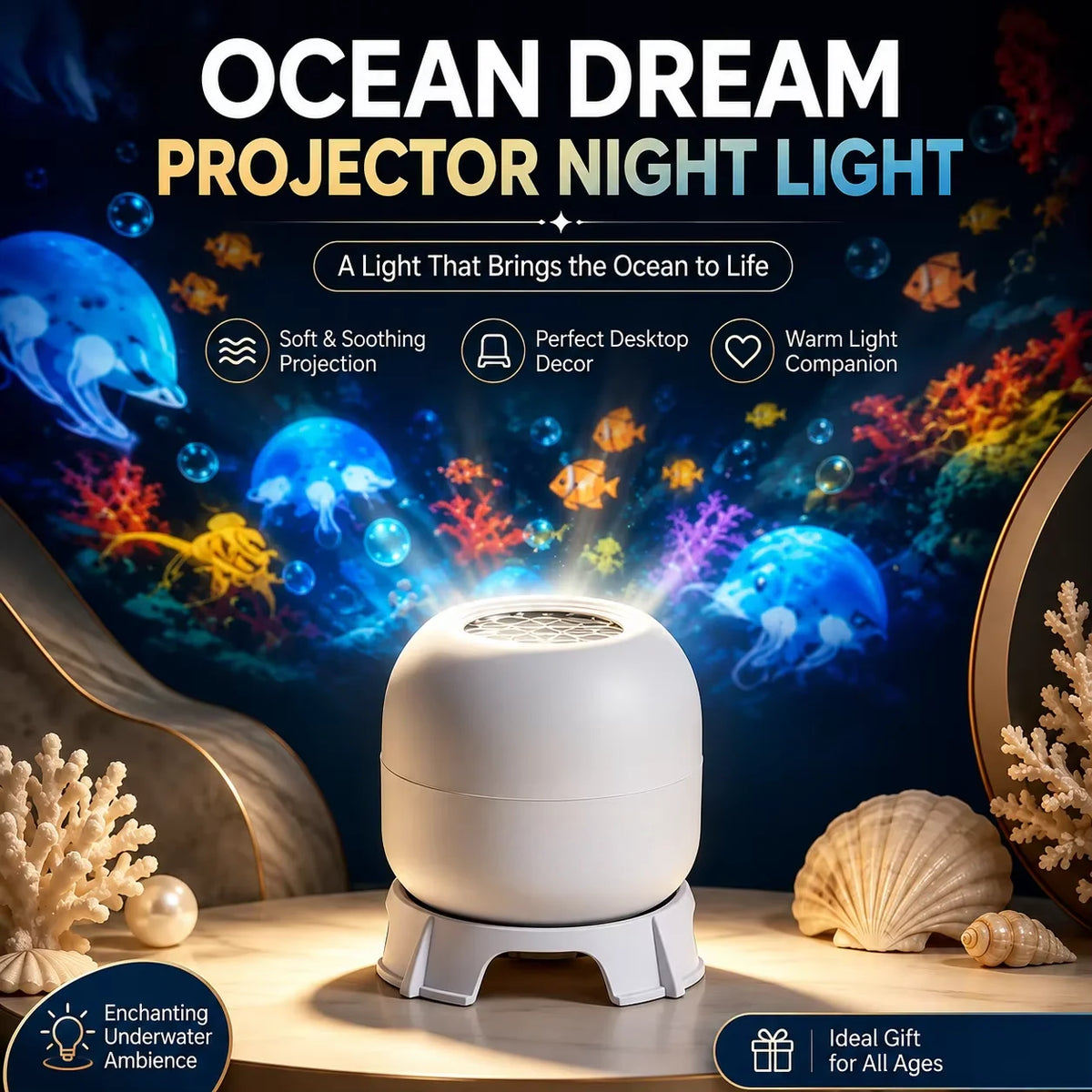 Ocean Wave Projector Night Light