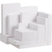 12-Piece White Christmas Gift Boxes with Lids, Assorted Sizes for Shirts