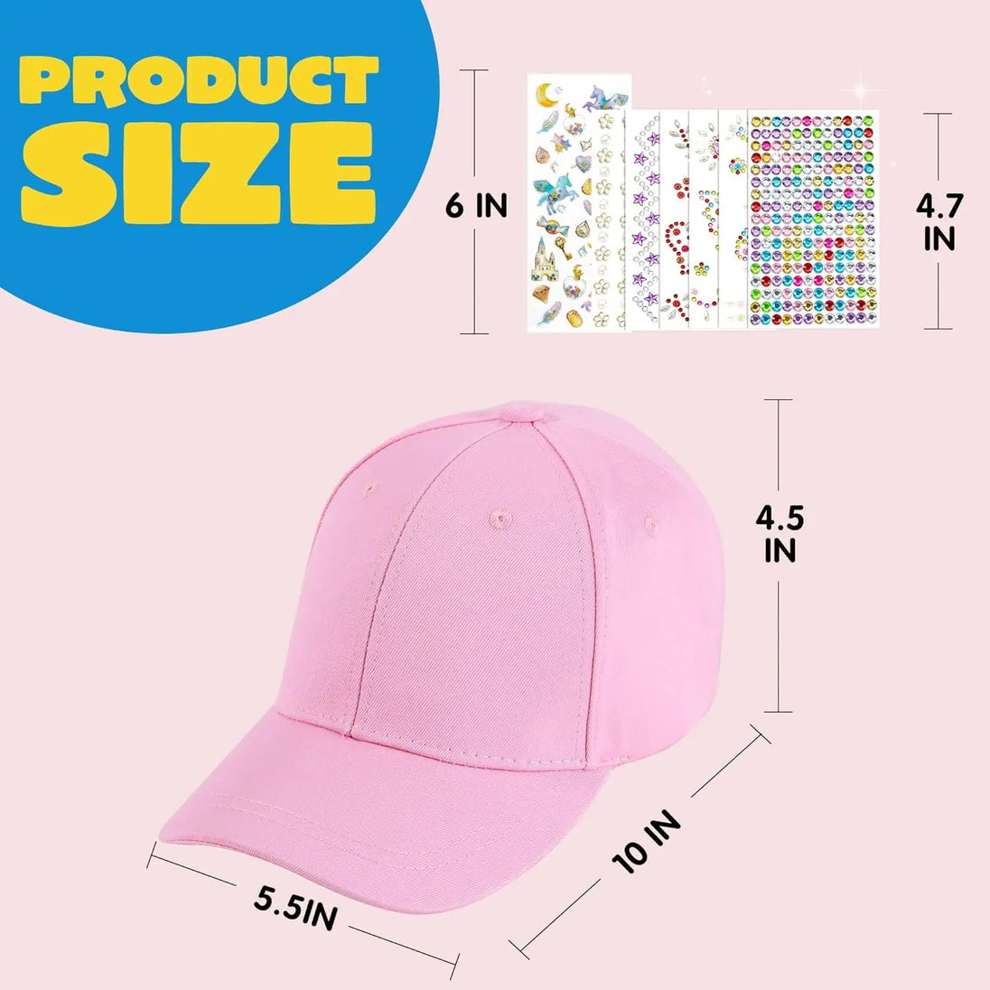 Decorate Your Own Baseball Cap Craft Kit for Kids