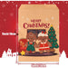24 Pack Christmas Kraft Paper Treat Bags, Assorted Prints, 5 x 7 Inch Candy and Cookie Goodie Bags