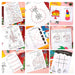 8-Book Set Kids Christmas Coloring Books with Bonus Activity Pages