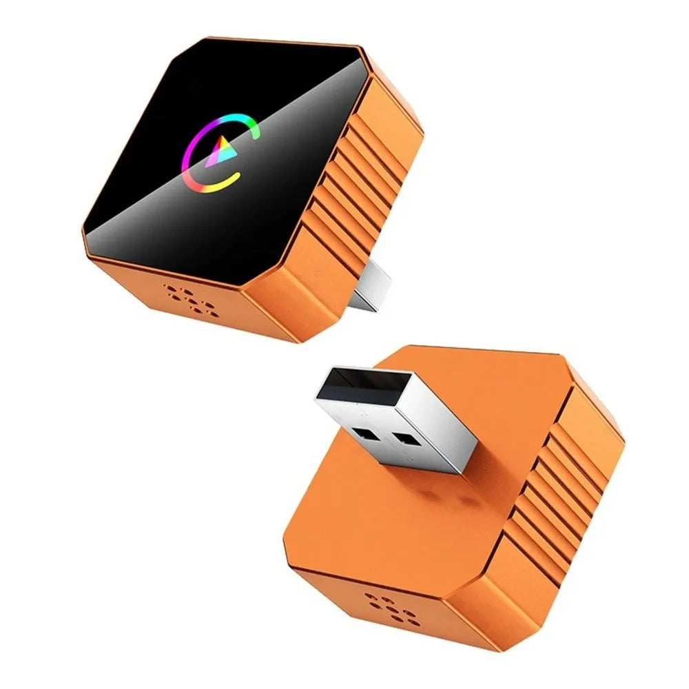 Wireless Adapter Dongle for Wired CarPlay and Android Auto, 2-in-1 USB Plug and Play