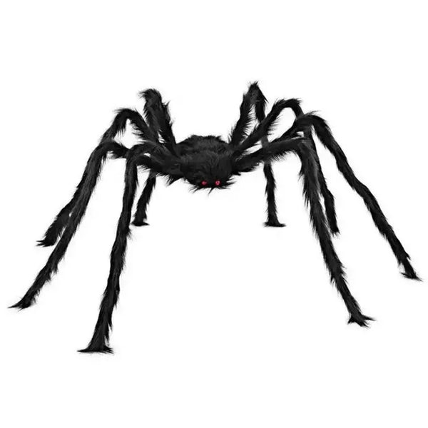 Orange Spider Web LED String Lighting with 3 Spiders, Halloween Haunted House Decor, 180cm