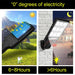 Solar Motion Sensor Wall Light with Remote, 108 COB LEDs, 3 Modes