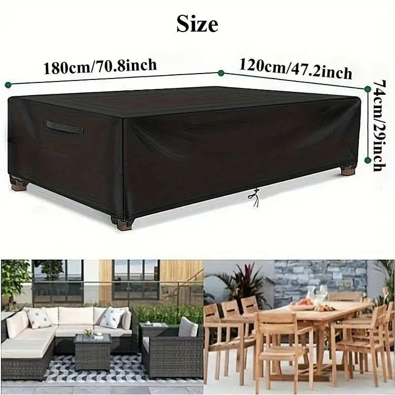 Waterproof Patio Furniture Cover for Garden Table and Chair Sets, 70.8 x 47.2 x 29 in
