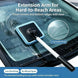 Extendable Windshield Cleaning Kit with Magnetic Pad Holders