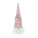 Light-Up Christmas Gnome, 7.9 in Plush LED Gnome with Pink Sequin Knit Hat, Tabletop and Tree Decoration