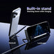 Right-Angle USB-C Phone Charger Cable with Built-In Stand, 5 ft Flat Braided