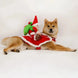 Santa Rider Christmas Dog Costume, Size XL, Red Fleece Outfit with Santa Riding on the Back