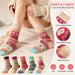 5 Pairs Soft Christmas Socks Gift Set, Assorted Holiday Patterns