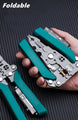 Multifunction Wire Stripper Pliers with Built-In Voltage Tester