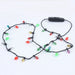 Light-Up LED Bulb Necklace, Christmas Costume Accessory