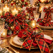 Red & Green Plaid Wired Christmas Ribbon with Gold Edge, 2.5in x 2 Yards