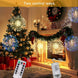 Christmas Firework Starburst Light, 200 LED Hanging Fairy Light with Remote, Battery Powered