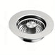 3-in-1 Stainless Steel Kitchen Sink Strainer with Pop-Up Stopper