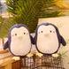 Christmas Penguin Plush Pillow, 25 cm