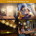 Christmas Firework Starburst Light, 200 LED Hanging Fairy Light with Remote, Battery Powered