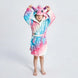 Kids Rainbow Unicorn Hooded Christmas Bath Robe