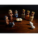 Pocket Mini Nativity Set in Tin Box, 10-Piece Miniature Christmas Manger Scene with Starry Lid