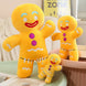 Gingerbread Man Christmas Plush Pillow, 30 cm