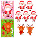 Christmas Make-a-Face Puzzle Stickers, Santa, Snowman & Reindeer