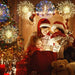 Christmas Firework Starburst Light, 200 LED Hanging Fairy Light with Remote, Battery Powered