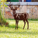 Christmas Rustic Metal Reindeer Garden Stake Decor, 15.7 in