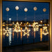 LED Suction Cup Christmas Tree Window Light, Warm Glow Battery Operated Holiday Decoration
