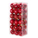 Christmas Ball Ornaments, 36-Piece Red Plastic Tree Ornament Set, 1.6 in