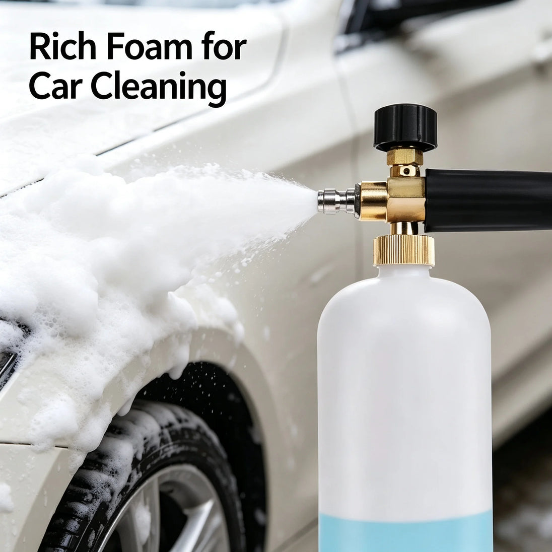 1L Foam Cannon for Pressure Washers with 1/4" Quick Connector
